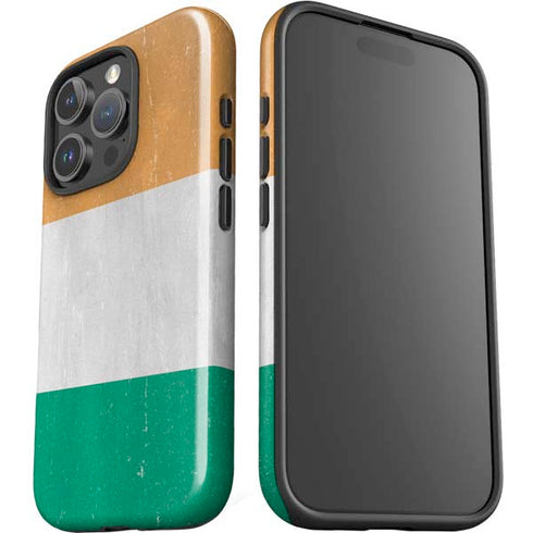 Ivory Coast Flag Distressed iPhone 16 Pro Max Impact Case